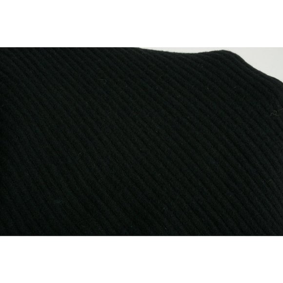 Status by Chenault Women's Small Oversized Black Front Seam Cowl Poncho Sweater - Picture 7 of 9